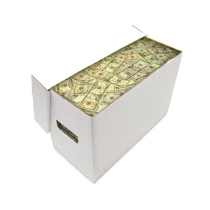 Comic longbox full of cash